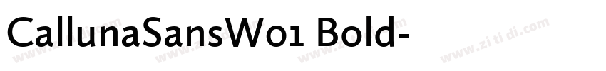 CallunaSansW01 Bold字体转换 CallunaSansW01 Bold字体转换